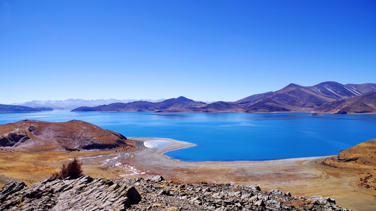 西藏羊卓雍措风光壁纸-风景壁纸-高清风景图片-第3图-娟娟壁纸