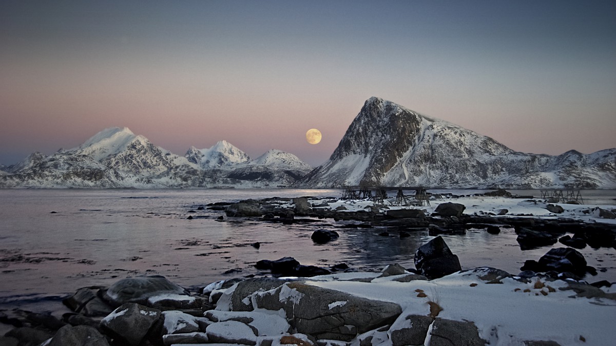 海边冰雪风景图片-风景壁纸-高清风景图片-娟娟壁纸