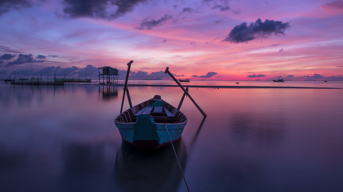 静谧的夕阳落日图片-风景壁纸-高清风景图片-第9图-娟娟壁纸