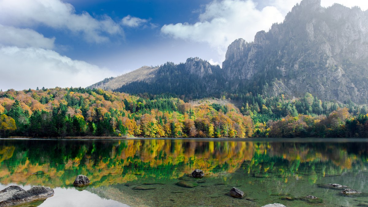 奥地利 自然 天空 山 湖水 4k风景图片,4k高清风景图片,娟娟壁纸