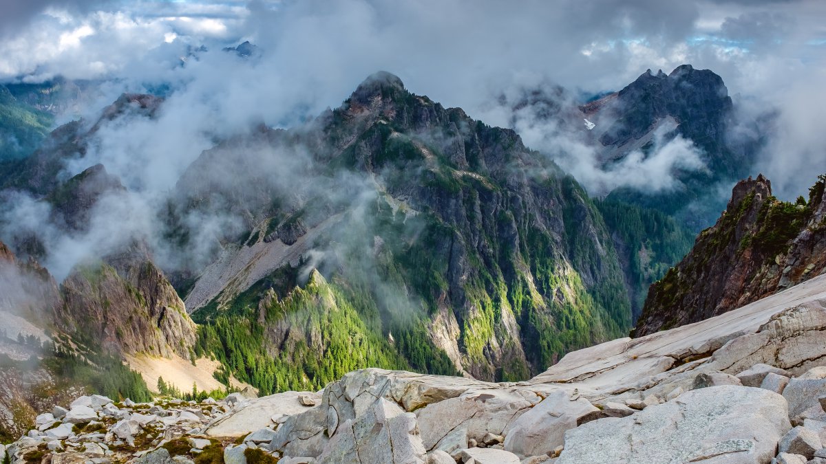 morningstarpeak华盛顿州山峰风景4k图片