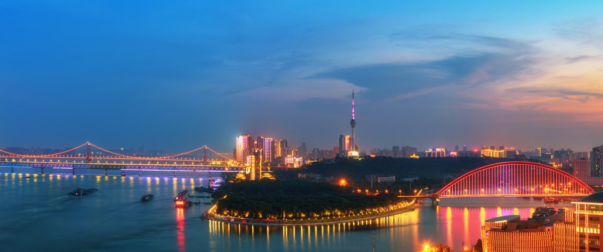 武汉长江大桥夜景图片,4k高清风景图片,娟娟壁纸