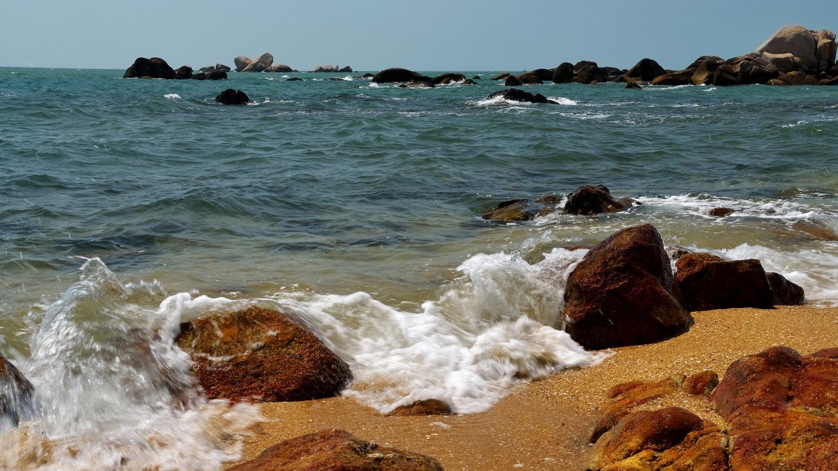 海南三亚天涯海角风景图片-风景壁纸-高清风景图片-第5图-娟娟壁纸