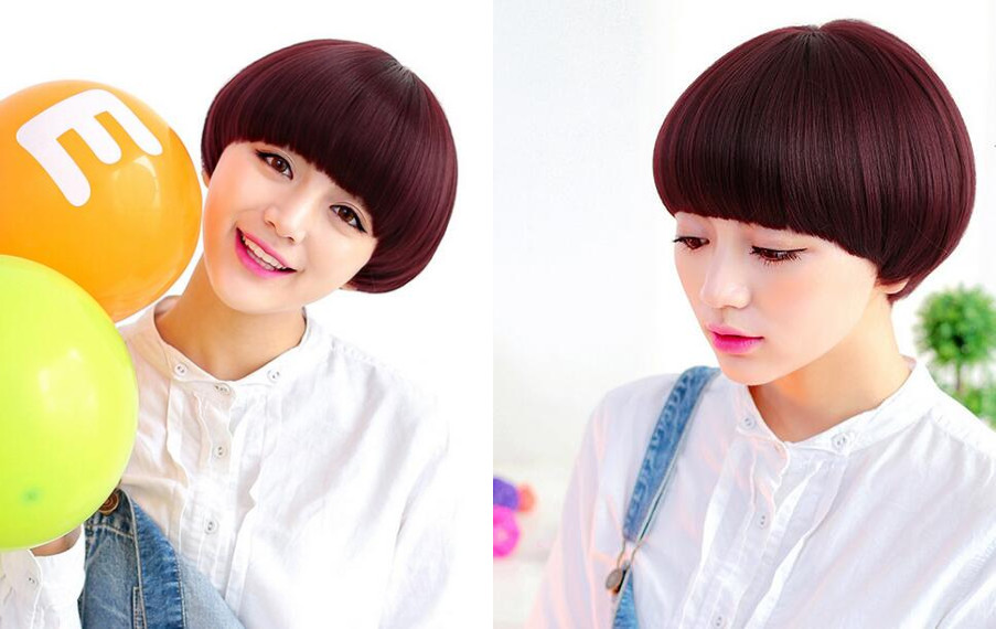 流行又可爱的蘑菇头短发发型图片女生篇