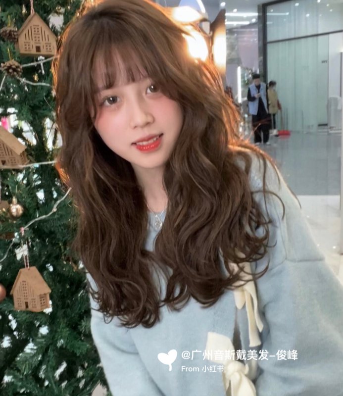 甜美减龄法式烫发超适合圆脸女生,烫发图片,发型图片