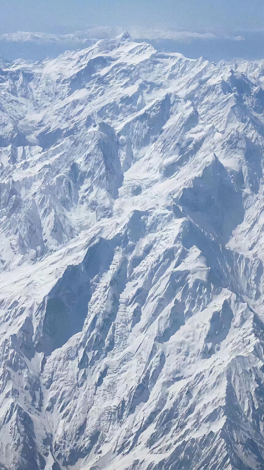 绵延雪山壮观风景,高清图片,手机壁纸