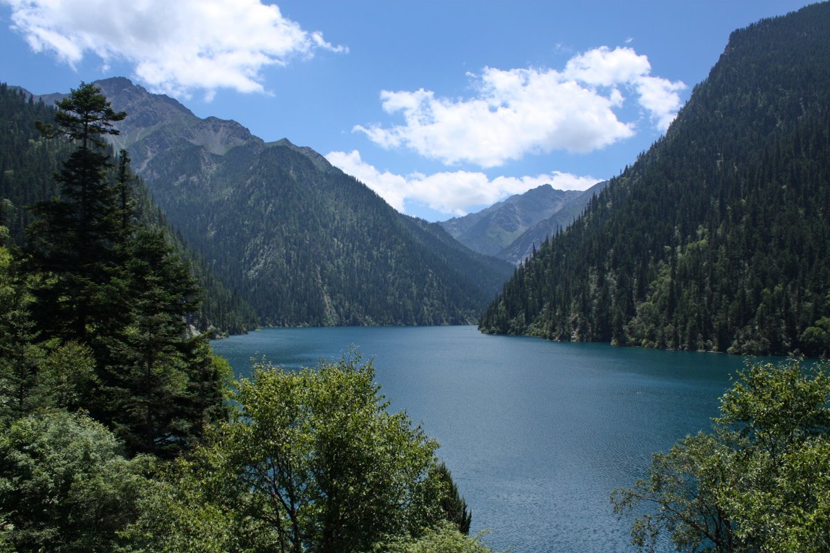 九寨沟真实山水风景图片,高清图片