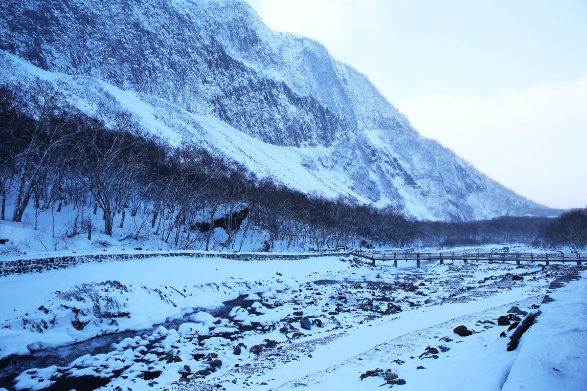 吉林长白山雪景图片