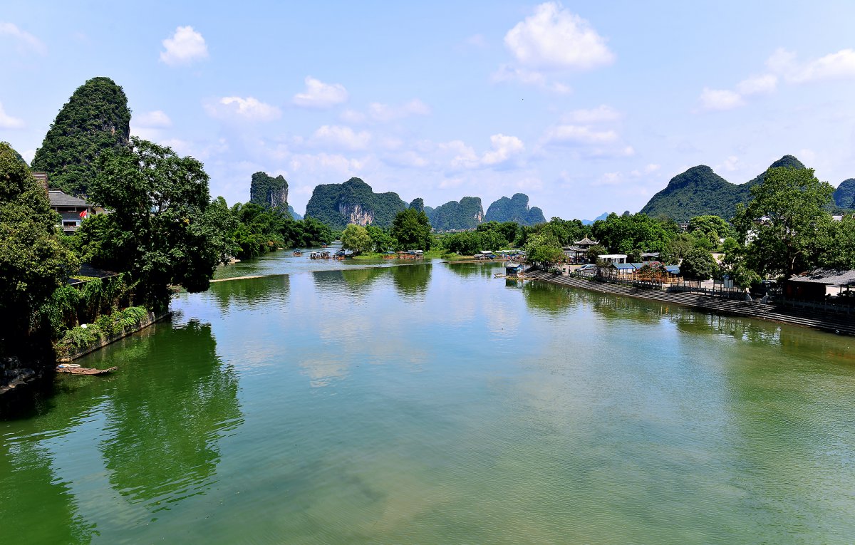 广西桂林遇龙河风景图片