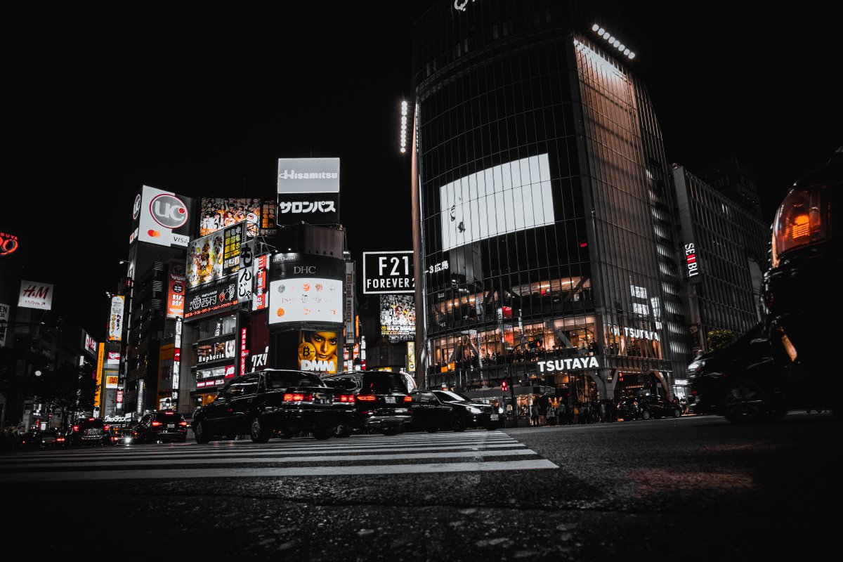 东京城市夜景图片