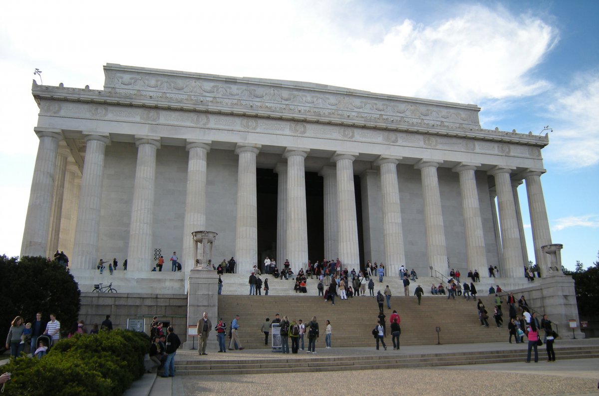 美国华盛顿林肯纪念堂图片
