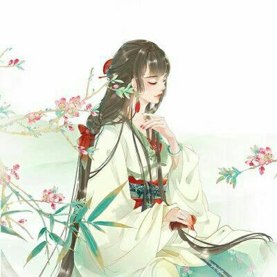 动漫卡通头像女生古风唯美清新