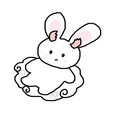小兔子头像简笔画卡通图片