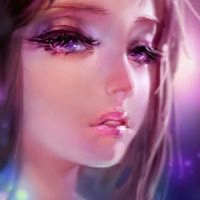 冷艳的手绘唯美卡通头像女生