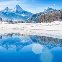 好看的雪山风景头像图片大全