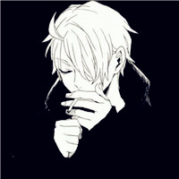 无聊的人生灰色动漫男生头像黑白头像