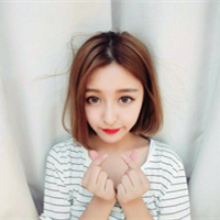 可爱元气短发女生头像