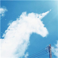 小清新蓝色背景头像