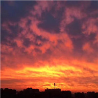 唯美夕阳彩霞美景头像