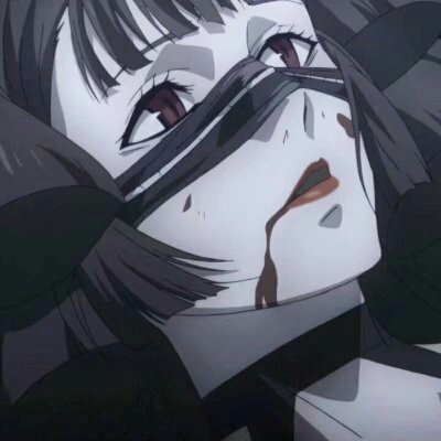 动漫女头丧黑暗系,动漫头像图片
