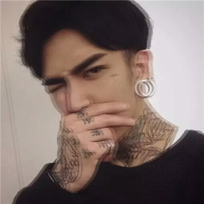 纹身qq头像男生