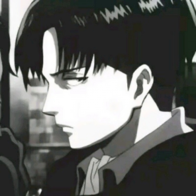 黑白伤感动漫男生头像