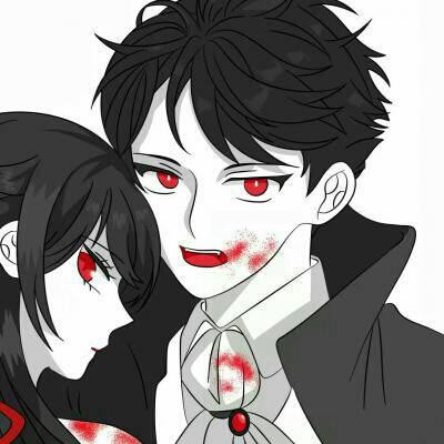 冷酷黑暗系情侣头像