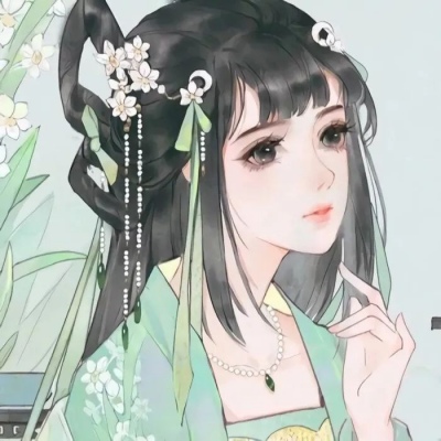 四组高清唯美的古风淑女头像图片