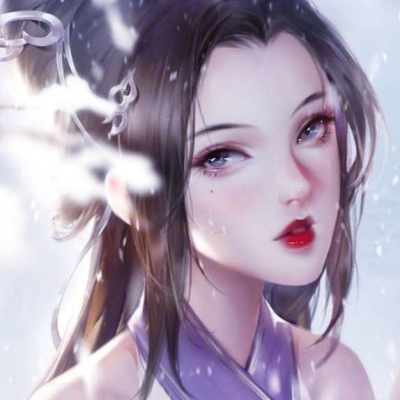 手绘古风女生头像唯美高清好看图片
