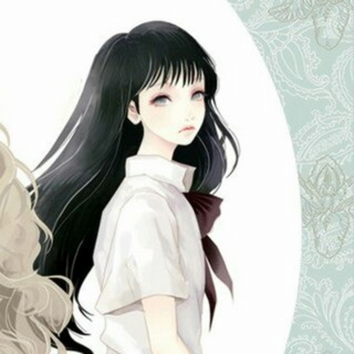 动漫高冷长发女头,动漫头像图片