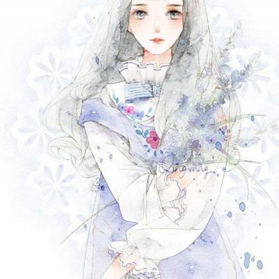 动漫头像女生长发唯美小清新图片