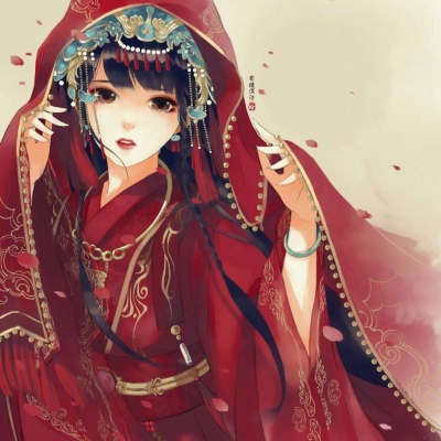 红衣动漫头像女