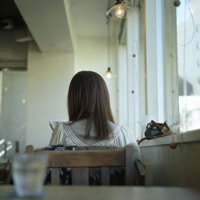 一个人孤独背影图片女生头像