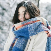 qq头像雪中女生