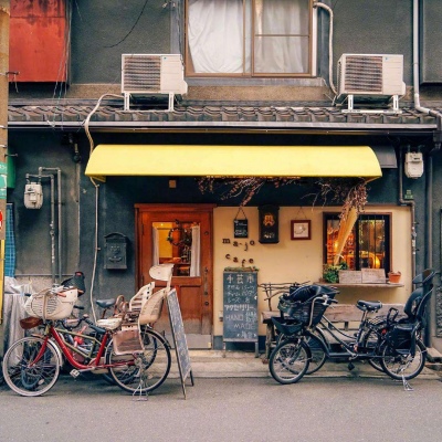 高清唯美清新的街角咖啡店头像图片