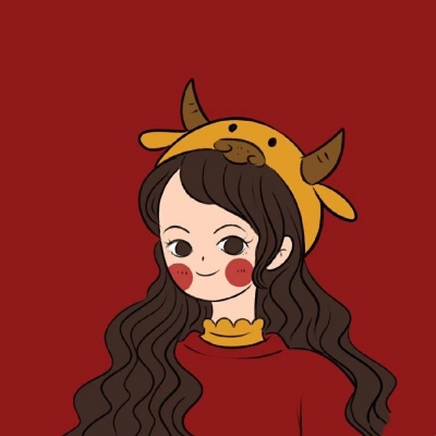 牛年喜庆红色动漫个性头像