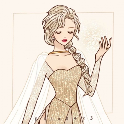 美美的迪士尼公主穿婚纱
