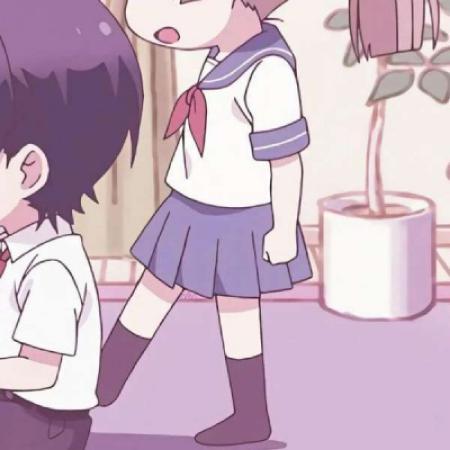 插画甜蜜情侣头像一男一女