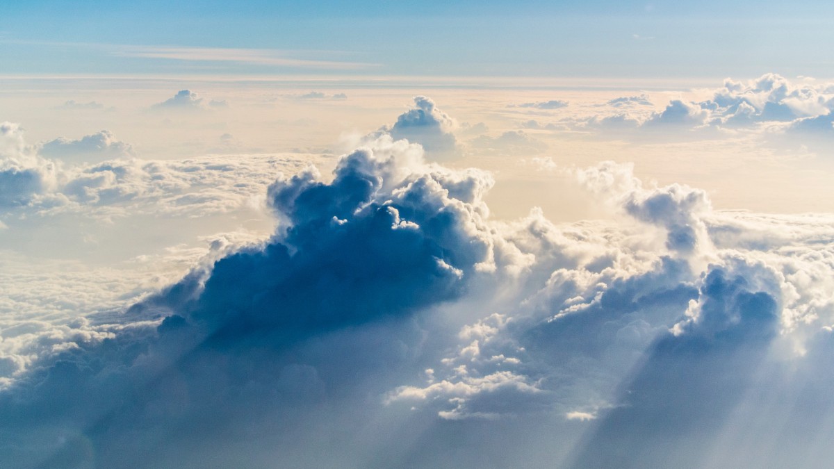 天空中的白云云朵图片115