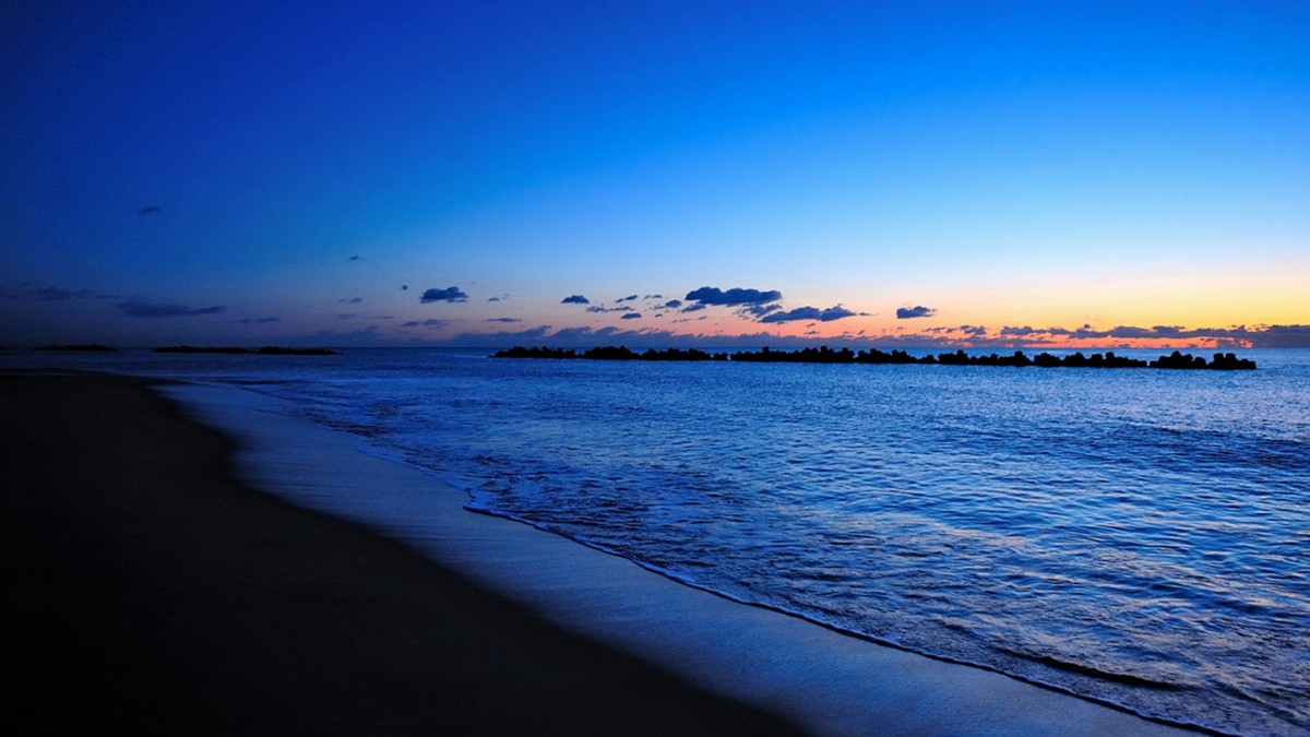 大海夕阳日落风景图片-风景壁纸-高清风景图片-第10图-娟娟壁纸