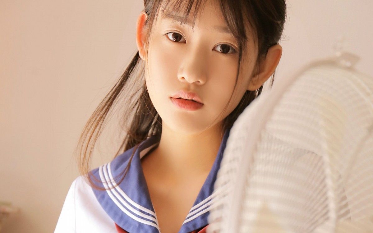 水手服学生美少女制服写真图片-美女壁纸-高清美女图片-第4图-娟娟