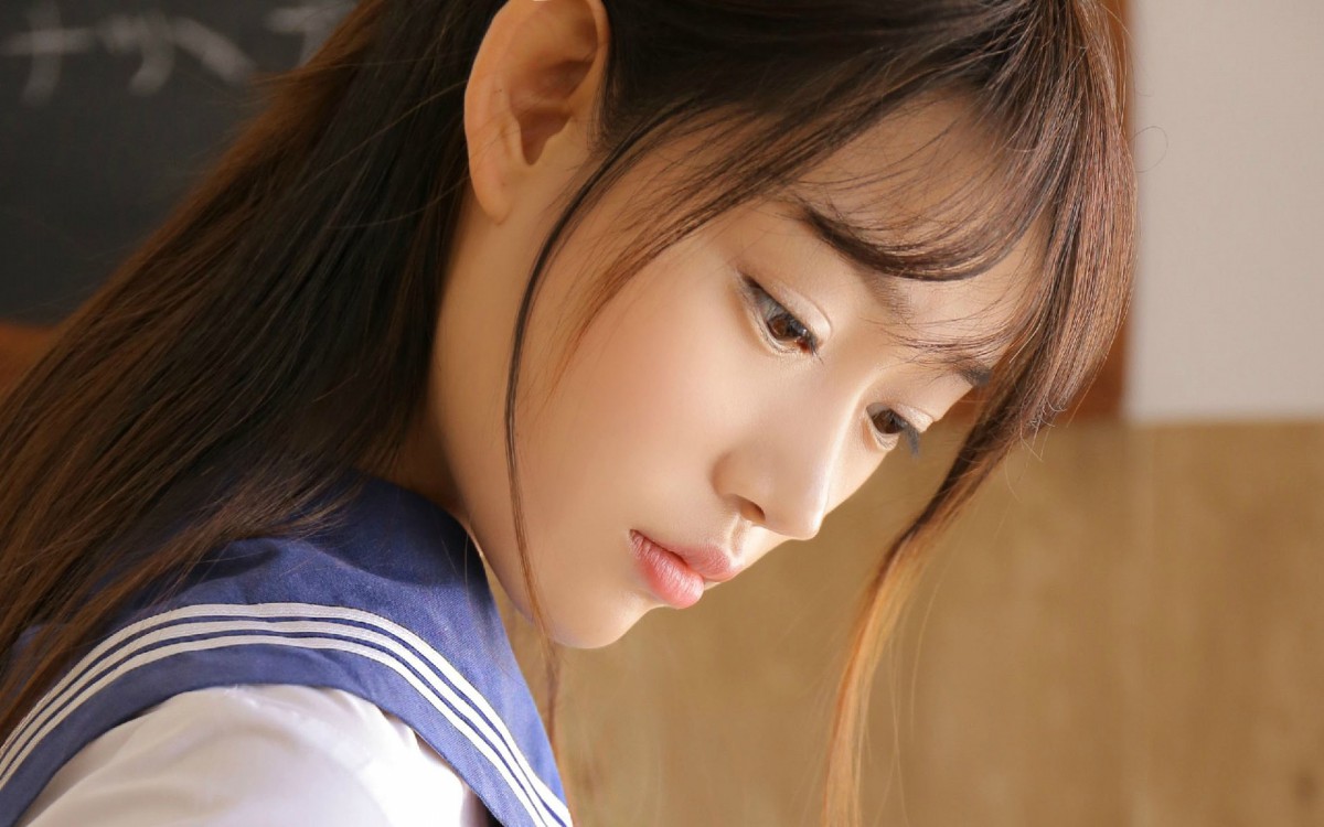 水手服学生美少女制服写真图片-美女壁纸-高清美女图片-第8图-娟娟