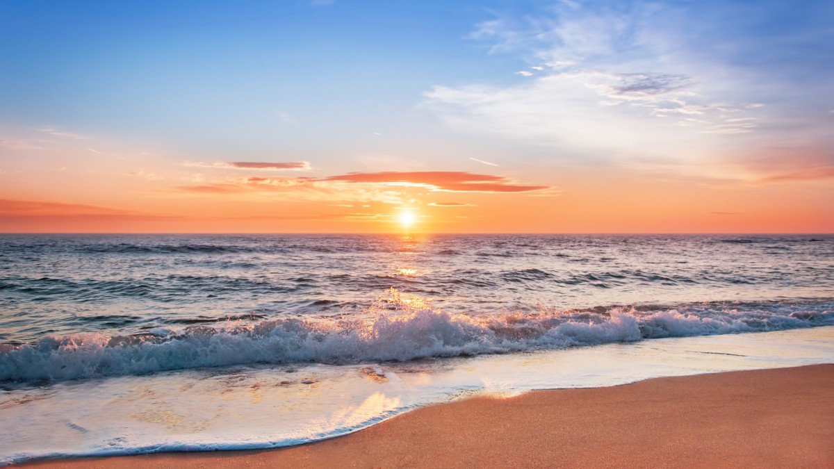 唯美海边日出风景壁纸(4/11)