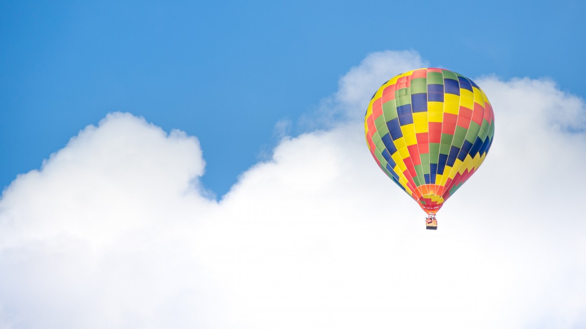 飞行中的热气球图片112