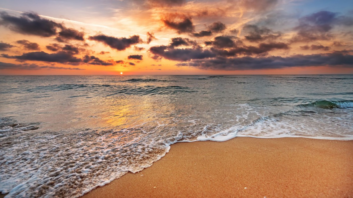 海灘和海浪風景圖片916