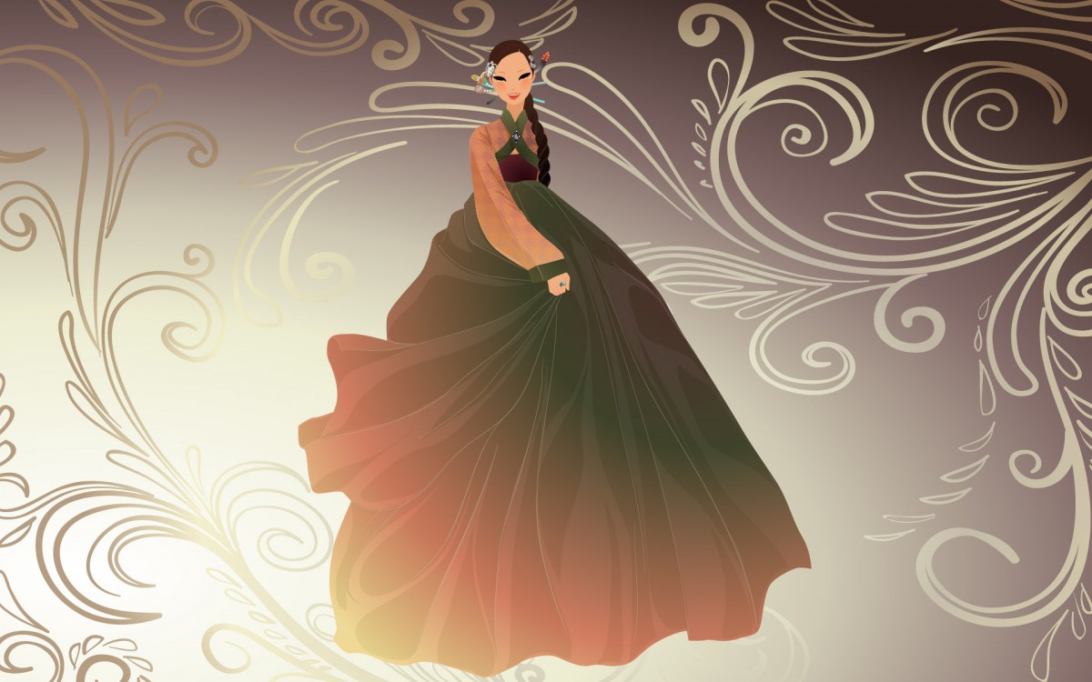 朝鲜族女性 第一辑-矢量壁纸-高清矢量图片-第18图-娟娟壁纸