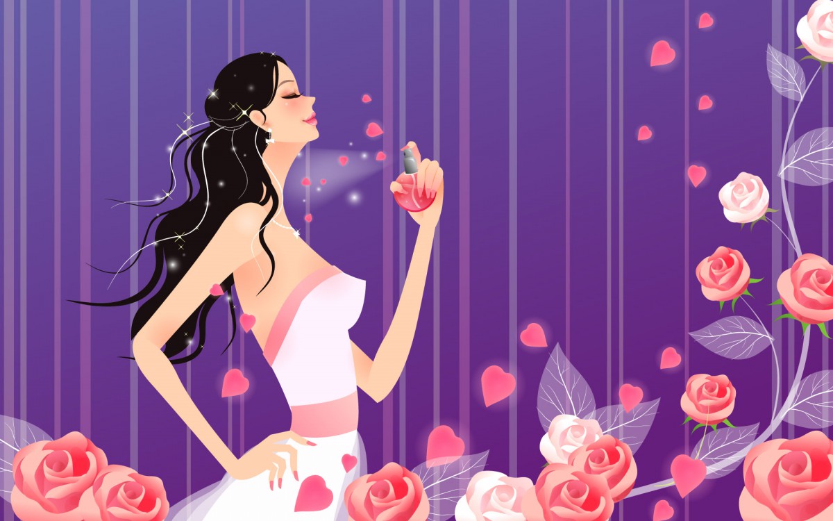 矢量女人花 第三辑-矢量壁纸-高清矢量图片-第16图-娟娟壁纸