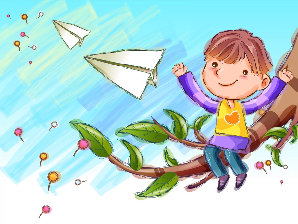 桌面壁纸 矢量 矢量卡通 > 矢量快乐儿童 第一辑显示:√欣赏模式