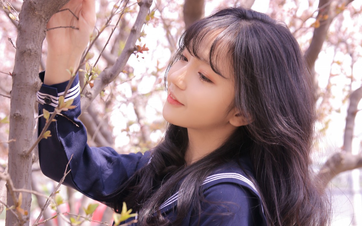 清纯jk制服美女女生图片壁纸610