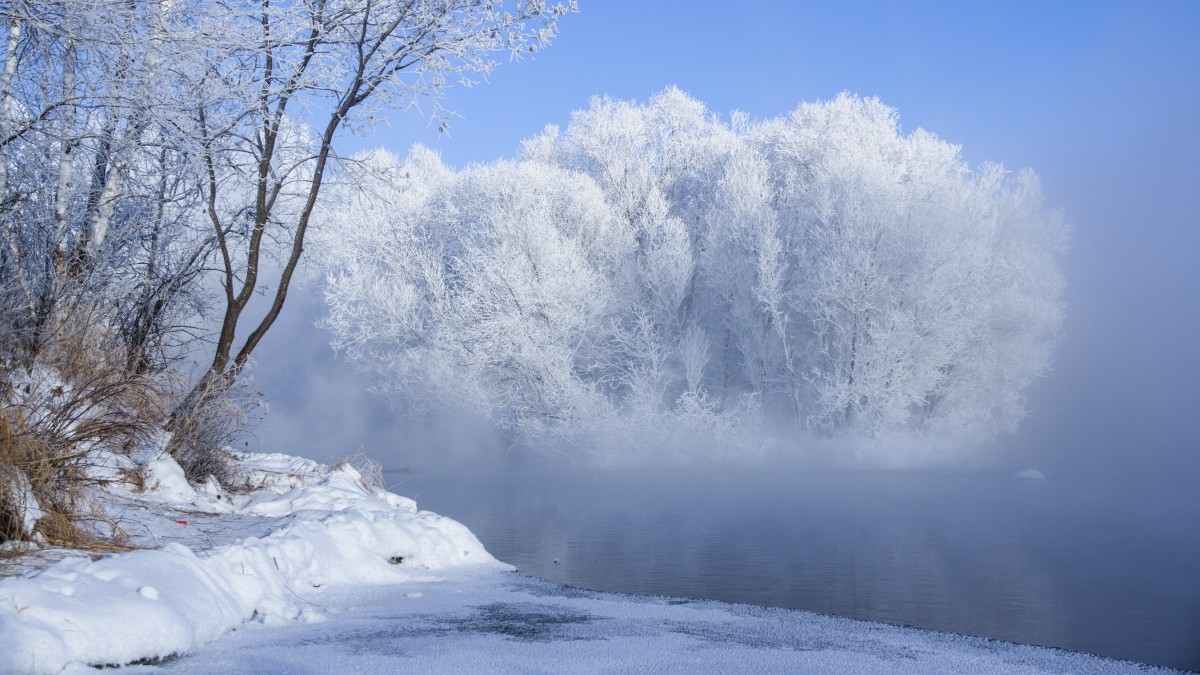 唯美的冰雪世界白雪圖片-風景壁紙-高清風景圖片-第6圖-娟娟壁紙